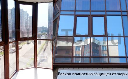 Тонировка балкона в квартире СПб